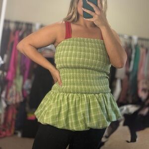 Bandeau Bodycon Bubble Hem Mini Dress by Et Clet